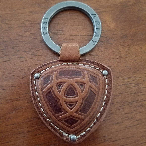 Nwot Ariat Leather Keychain 